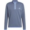 Adidas Layer Microdot 1/4-Zip, Blau/grau