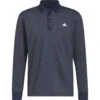 Adidas Polo Heather, Langarm, Navy