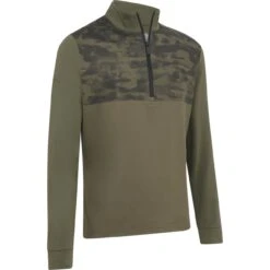 Callaway Pullover 1/4-Zip Camo, Grün