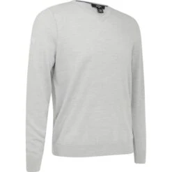 Callaway Pullover V-Neck Sweater, Grau/silber