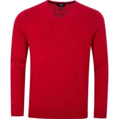 Callaway Pullover V-Neck Sweater, Rot