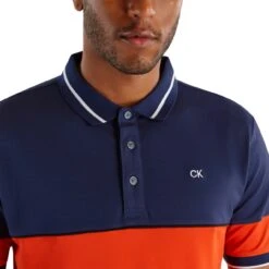 Calvin Klein Golf Polo Marshall, Blau/orange -J.Lindeberg Verkäufe calvin klein golf polo marshall blauorange blau 5059792 6 1280x1280