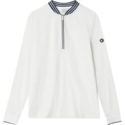 Cross® Cross Polo Nostalgia, Langarm, Weiß