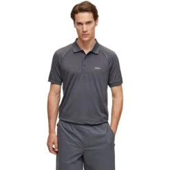 HUGO BOSS Polo Pauletech, Dunkelgrau