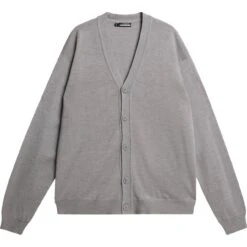 J.Lindeberg J. LINDEBERG Jacke Lucas Knitted Cardigan, Grau