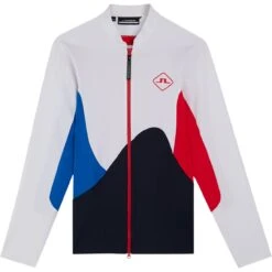 J.Lindeberg J. LINDEBERG Jacke Swirl Mid Layer, Weiß/navy/rot
