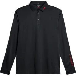 J.Lindeberg J. LINDEBERG Polo Tour Tech, Langarm, Schwarz