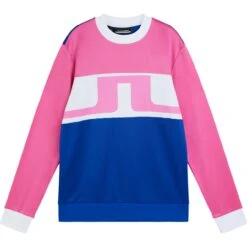 J.Lindeberg J. LINDEBERG Pullover Jones, Pink/weiß/blau
