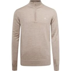 J.Lindeberg J. LINDEBERG Pullover Kian Zipped, Braun