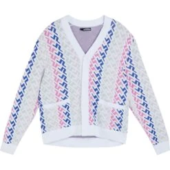 J.Lindeberg J. LINDEBERG Pullover Vice Knitted, Pink/blau/silber