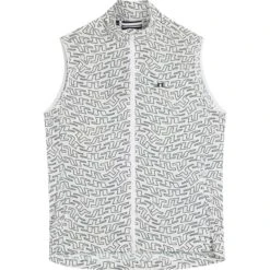 J.Lindeberg J. LINDEBERG Weste Ash Light Packable Vest, Weiß/schwarz