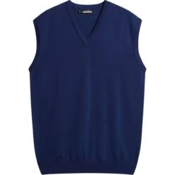 J.Lindeberg J. LINDEBERG Weste Liam Knitted, Dunkelblau