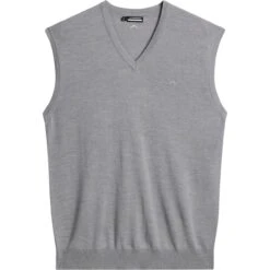 J.Lindeberg J. LINDEBERG Weste Liam Knitted, Grau