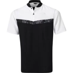 Mizuno Polo Floral GC, Schwarz/weiß