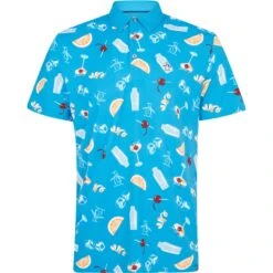 Original Penguin Polo Cocktail Print, Blau/gemustert