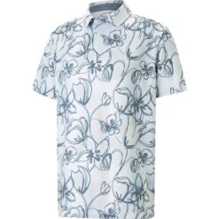 Puma Polo Cloudspun Colorblock, Weiß/blau