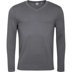 Puma Pullover Team V-Neck, Grau