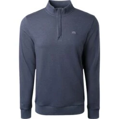 TRAVISMATHEW Layer Cloud Quarter Zip 2.0, Blaugrau