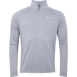 Under Armour Midlayer Tech 2.0 Half Zip, Hellgrau