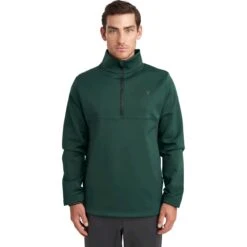 VOLAIRE Performance Half-Zip Signature V, Dunkelgrün