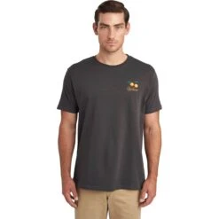 VOLAIRE T-Shirt Orange Zest, Dunkelgrau